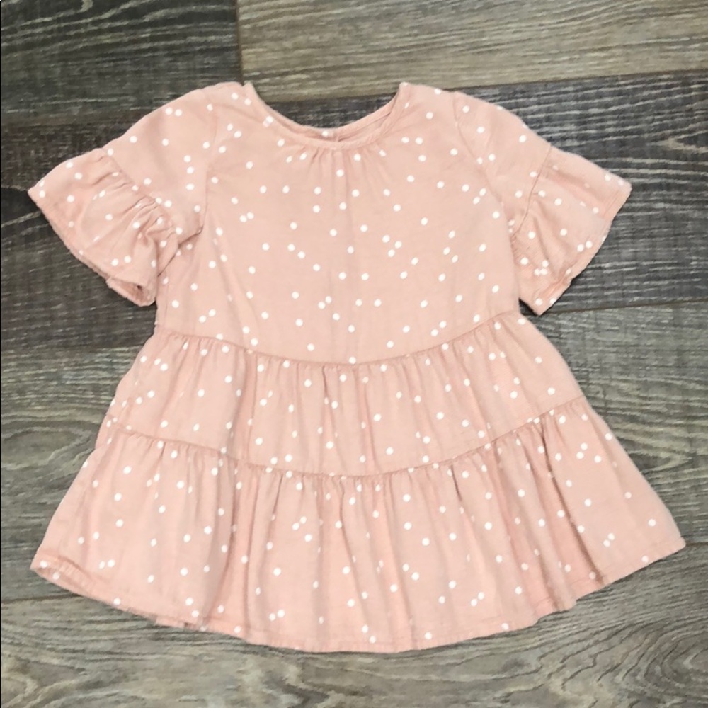 Zara pink polk a dot dress
